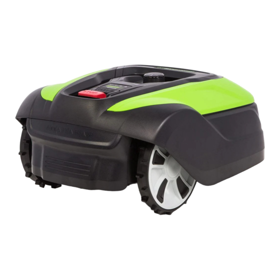 GreenWorks Pro Optimow 25 Mode D'emploi