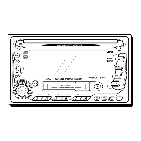 JVC KW-XC770 Manuel D'instructions