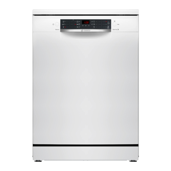 Bosch SMS26AW01F Manuel D'utilisation