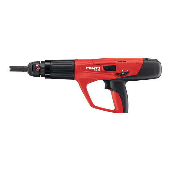 Hilti DX 460 GR Mode D'emploi