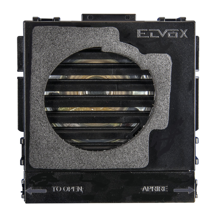 Vimar Elvox 6931 Manuel Installateur