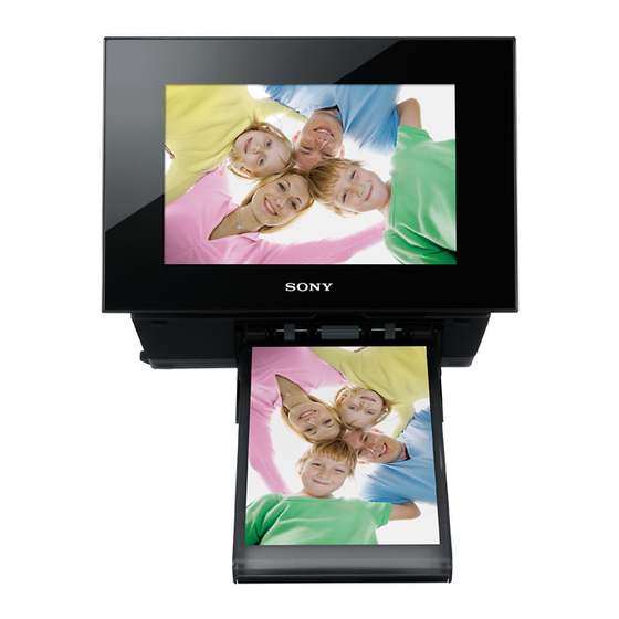 Sony DPP-F800 Mode D'emploi