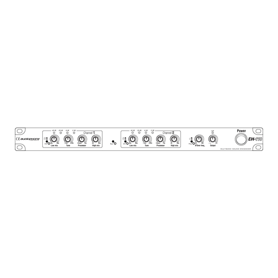 audiophony EH-110 Mode D'emploi