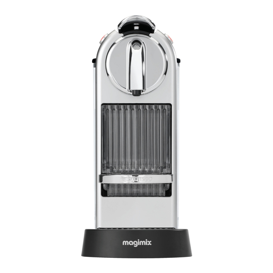 MAGIMIX Nespresso 11297 CITIZ CHROME Mode D'emploi