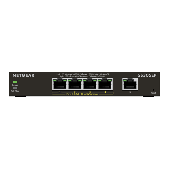 NETGEAR GS305EP Manuel De L'utilisateur