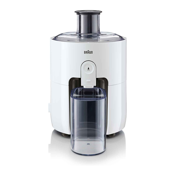 Braun PurEase Spin Juicer SJ 3100 Manuels