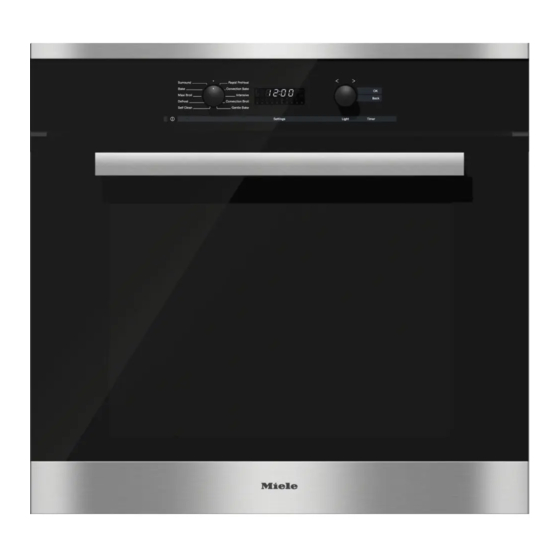 Miele H6180BP Instructions D'utilisation Et D'installation