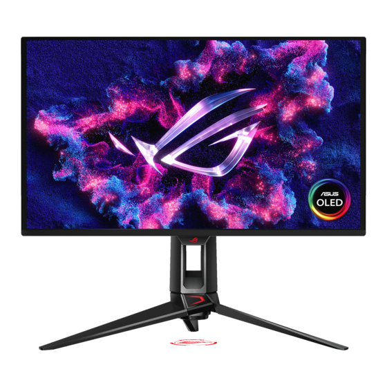 Asus ROG SWIFT OLED PG27UCDM Mode D'emploi