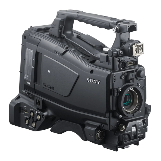Sony PXW-X400 Mode D'emploi
