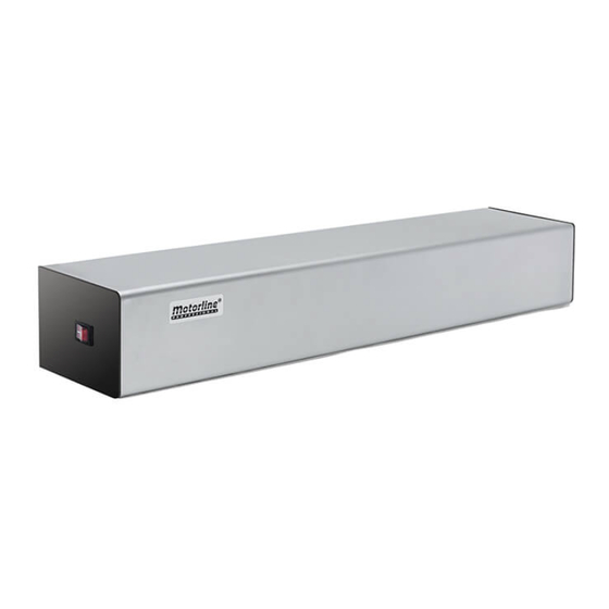 Motorline professional M1805 ECO Notice Pour L'utilisateur/Installateur