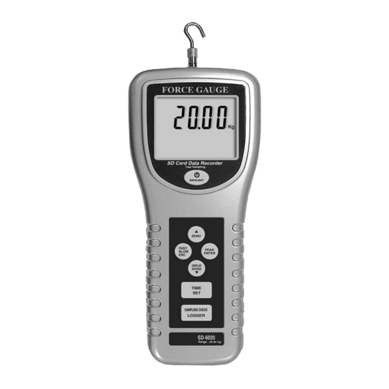 REED SD-6020 Manuel D'utilisation