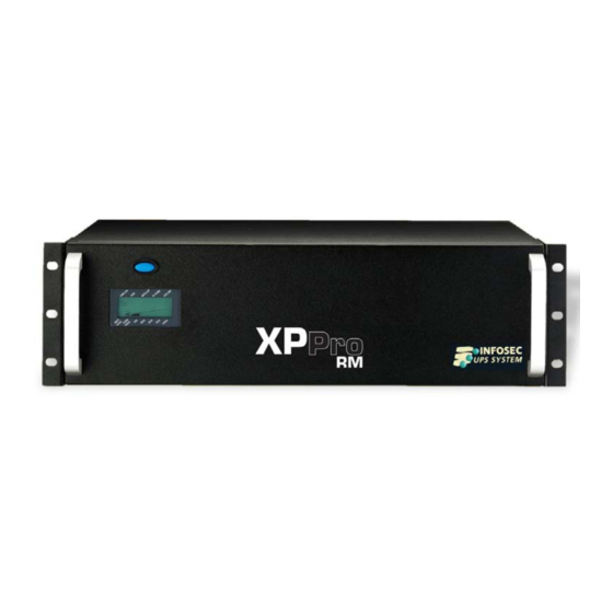 INFOSEC UPS SYSTEM XP PRO Série Notice D'utilisation