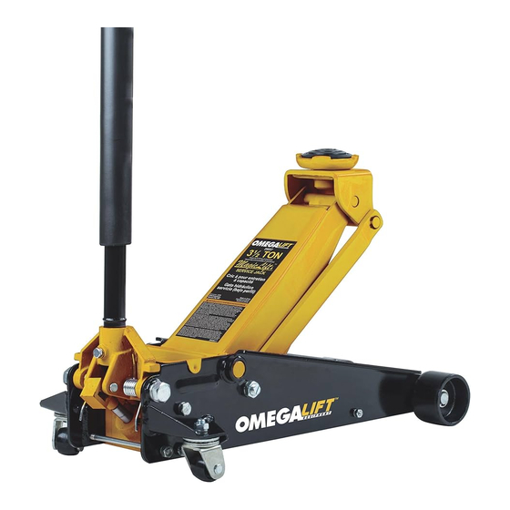 Omega Lift Equipment 29037 Mode D'emploi