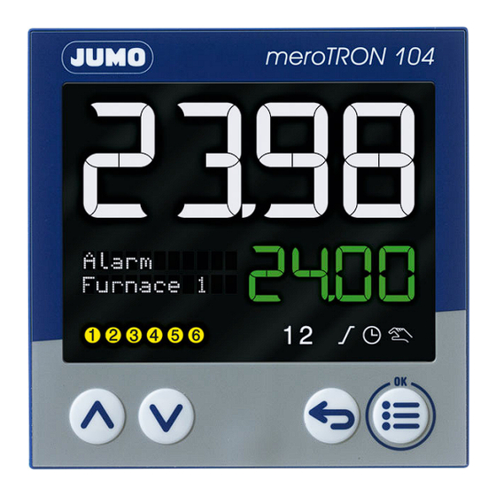 JUMO meroTRON Serie Manuel D'utilisation