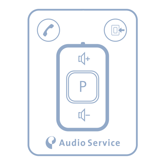 Audio Service microConnect Set Mode D'emploi