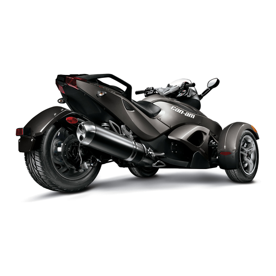 BRP CAN-AM SPYDER RS 2011 Manuels