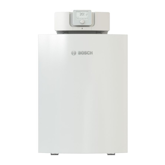 Bosch Olio Condens 7000F Notice D'installation Pour Le Professionnel