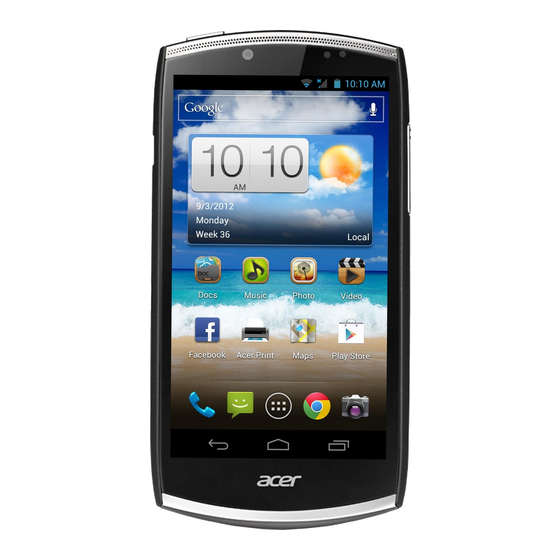 Acer CloudMobile S500 Manuel D'utilisation