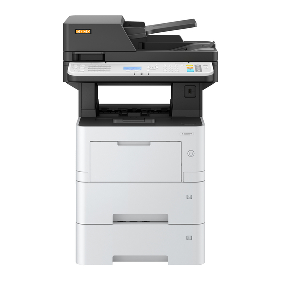 Utax P-4539 Manuel D'utilisation