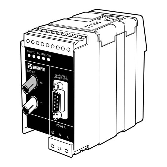 Westermo MD-62 AC Manuel D'installation