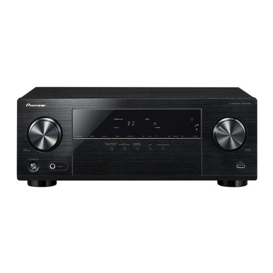 Pioneer VSX-430-K Mode D'emploi