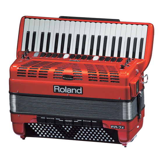 Roland V Accordion FR-7 Mode D'emploi