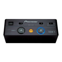 Pioneer VSW-1 Mode D'emploi