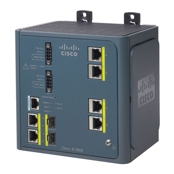 Cisco IE-3000-4TC Guide D'installation