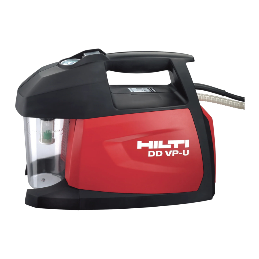 Hilti DD VP-U Mode D'emploi