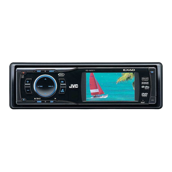 JVC KD-AVX11 Manuel D'installation/Raccordement