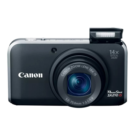 Canon PowerShot SX210 IS Guide D'utilisation