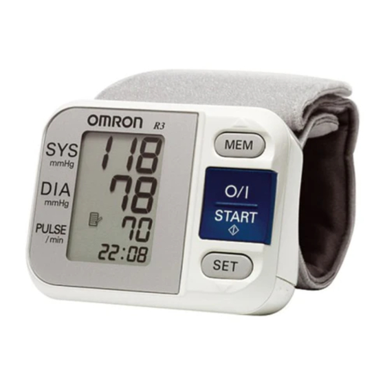 Omron R3-I Plus Manuels