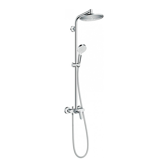 Hansgrohe Crometta S 240 1jet Showerpipe 27267 Série Mode D'emploi / Instructions De Montage