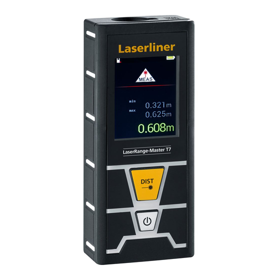 LaserLiner LaserRange-Master T7 Mode D'emploi