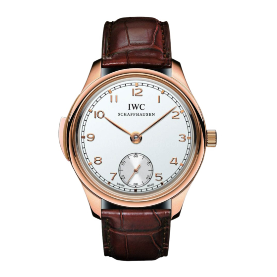 iwc 5449 Mode D'emploi