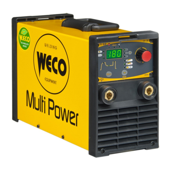 Weco Multi Power 184 Manuel D'instruction