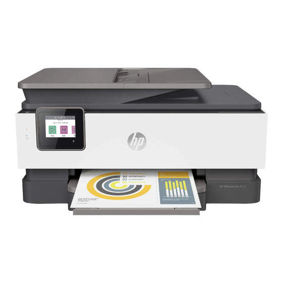 HP OfficeJet Pro8020 Série Manuel D'utilisation