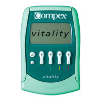 Compex Vitality Manuel D'utilisation Et D'applications