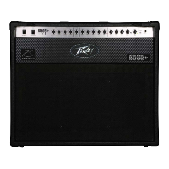 Peavey 6505+ 112 Combo Mode D'emploi