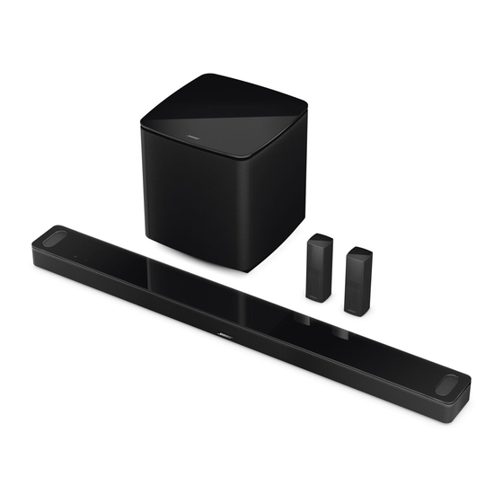 Bose SMART ULTRA SOUNDBAR Manuel D'utilisation