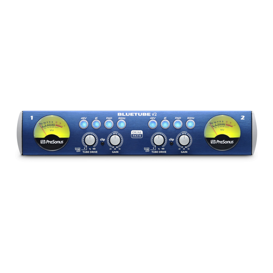 PRESONUS BlueTube DP V2 Mode D'emploi