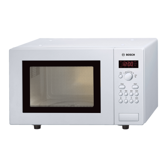 Bosch HMT75M421 Notice D'utilisation