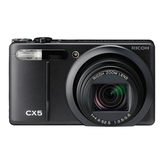 Ricoh CX5 Mode D'emploi