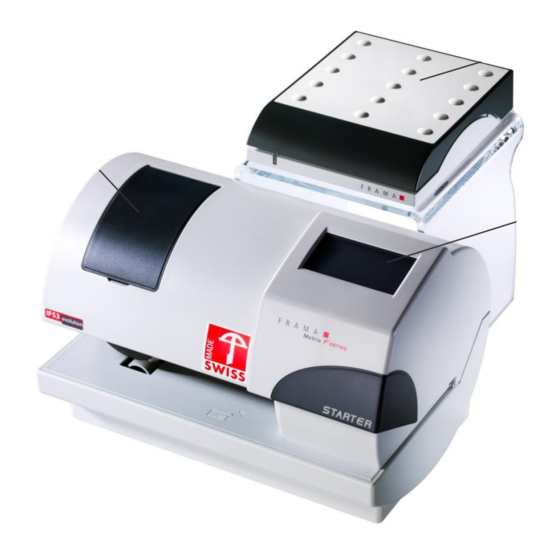 Frama Matrix Starter Consignes De Sécurité Et Installation