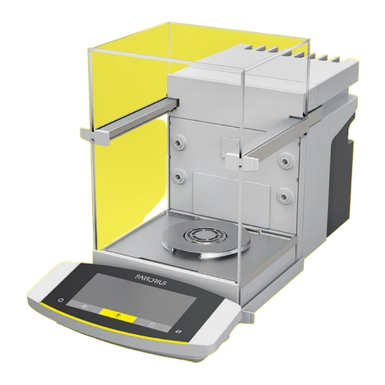 Sartorius Cubis MCE Serie Mode D'emploi