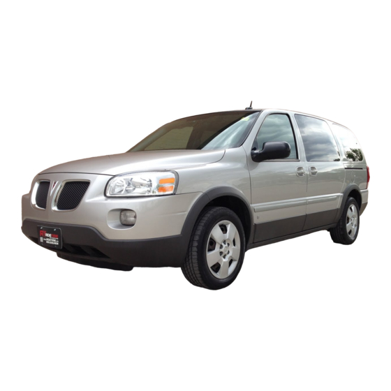 Pontiac Montana SV6 2008 Manuels