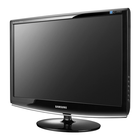 Samsung SyncMaster 2333SW Manuel De L'utilisateur