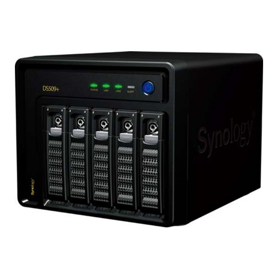 Synology DS509+ Guide D'installation Rapide