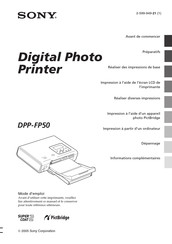 Sony DPP-FP50 Mode D'emploi