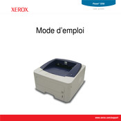 Xerox Phaser 3250D Mode D'emploi
